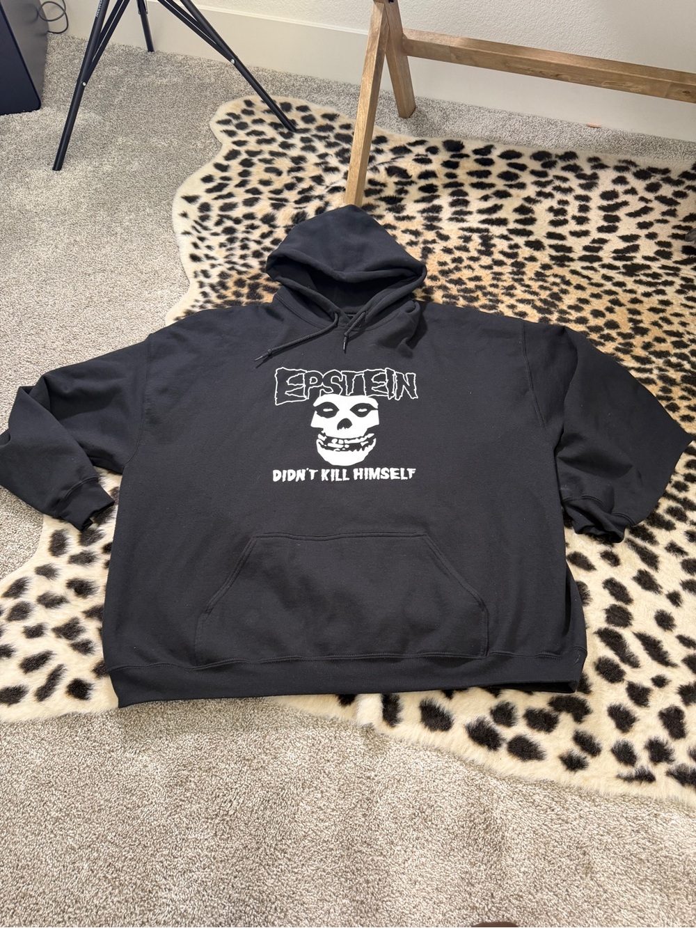 Assholes Live Forever Epstein Didn’t Kill Himself Men's Hoodie Size 3XL